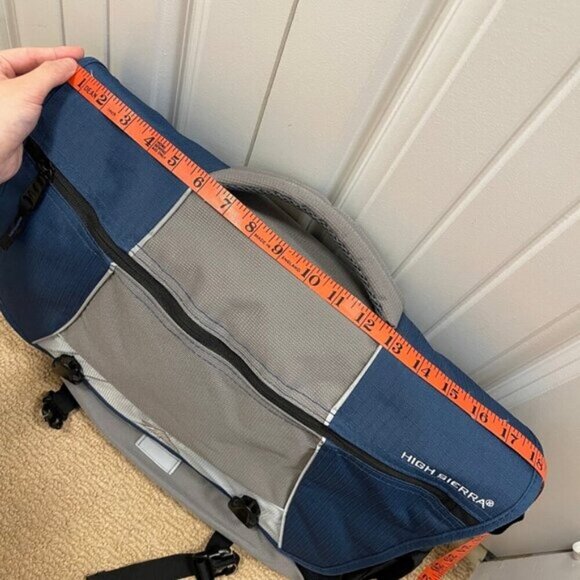 High Sierra Tank Laptop Messenger Bag Blue/Grey - Picture 7 of 7